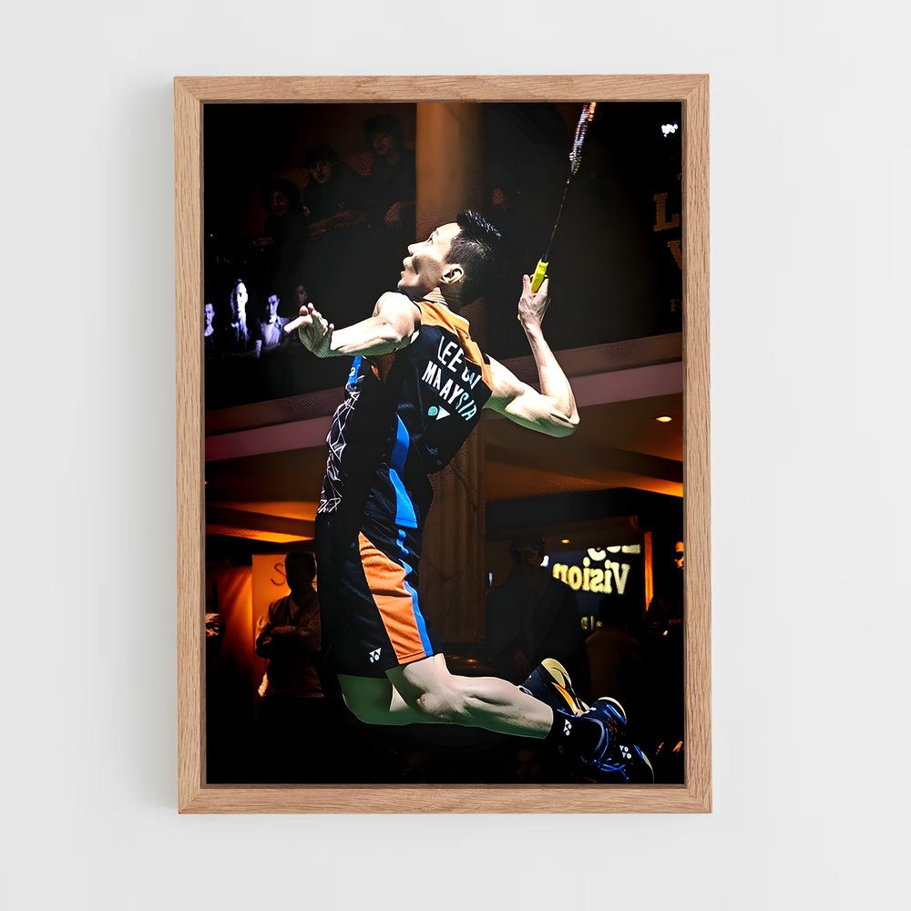 Poster Lee de chong – affiche Badminton (vue 4)